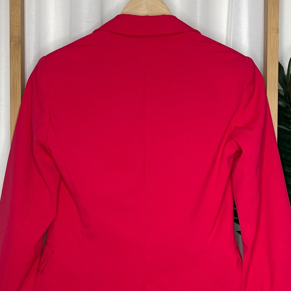 SOLD Zara Pink Relaxed Straight Blazer Jacket Size 4-6 - Picture 7 of 10